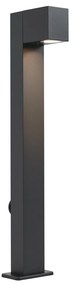 Zewnetrzna Nowoczesna lampa podłogowa zewnętrzna czarna 65 cm z gniazdem IP44 - Baleno Nowoczesny Oswietlenie zewnetrzne