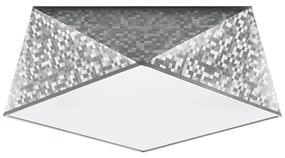 Lampa sufitowa w kolorze srebra 35x35 cm Koma – Nice Lamps