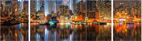 Obraz Manhattanu w nocy (170x50 cm)