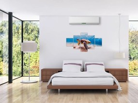 Obraz żółwia w oceanie (125x70 cm)