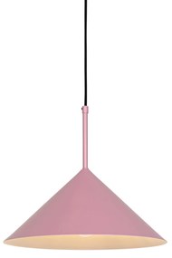 Designerska lampa wisząca różowa - Triangolo
