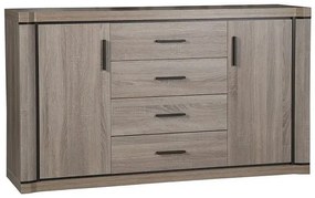 Komoda do salonu dąb truflowy - Rectano 3X