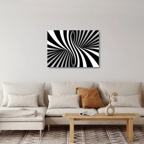 Abstrakcyjny obraz z paskami zebry (70x50 cm)