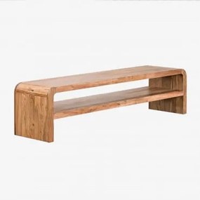 Szafka Rtv 180x45 Cm Z Drewna Akacjowego Vacry Akacja Brąz - Sklum