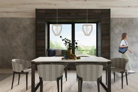 Lampa wisząca TRES biała SOLLUX  LIGHTING