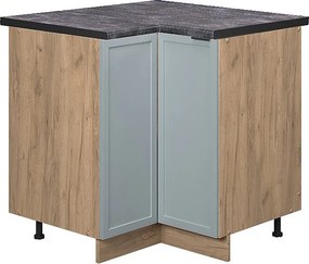 Szafka narożna jasnoniebiesko-szary 80.5x60x82 fame-line