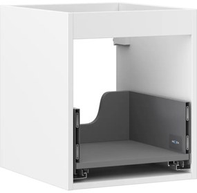 Mexen Box-A korpus szafki podumywalkowej 40 cm, 1 szuflada, biały mat - 91AX0-0400-470-1-01