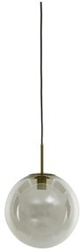 Lampa wisząca w kolorze brązu ze szklanym kloszem ø 40 cm Medina – Light & Living