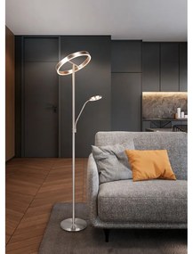 Lampa stojąca LED w kolorze srebra (wysokość 180 cm) Willis – Trio