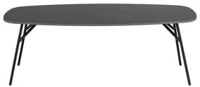 Czarny stolik z ceramicznym blatem 60x120 cm Caracas – Actona