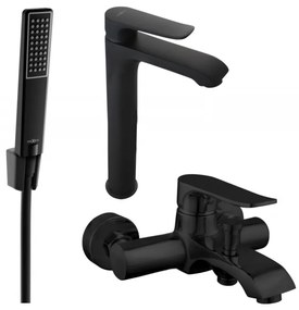 Mexen Pecos R72 zestaw wannowy, czarny - 72713R72-70