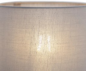 Inteligentna lampa ścienna stalowa z szarym kloszem, w tym Wi-Fi A60 - Stacca Nowoczesny Oswietlenie wewnetrzne