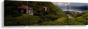 Obraz krajobrazu z księżycem (170x50 cm)