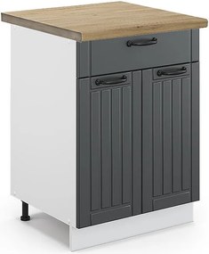 Szafka dolna do kuchni antracytowy domek wiejski 60x60x82 fame-line