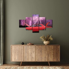 Obraz czerwonego auta (125x70 cm)