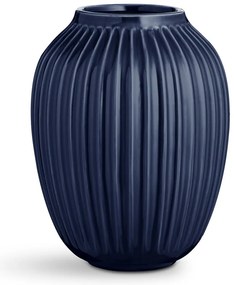Ciemnoniebieski kamionkowy wazon Kähler Design Hammershoi, wys. 25 cm