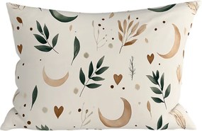 Poszewka na poduszkę z mikrofibry BOHO MOON 50x70 cm, kremowa
