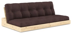 Ciemnobrązowa rozkładana sofa 196 cm Base – Karup Design