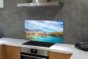 Szkło do Kuchni na Ścianę Wybrzeże w Objęciach Gór