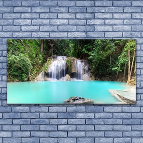 Obraz canvas Kaskada nad Cichym Jeziorem