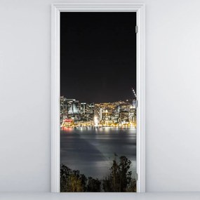 Fototapeta na drzwi - Most Brookliński i Nowy Jork (95x205cm)
