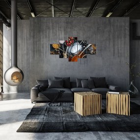 Obraz łyżek z przyprawami (125x70 cm)