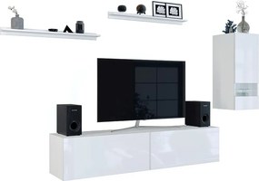 Meblościanka modułowa biały połysk 30x12x4 H6-M34