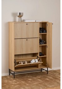 Uchylna szafka na buty w dekorze dębu w naturalnym kolorze 99x140x35 cm Albany – Actona