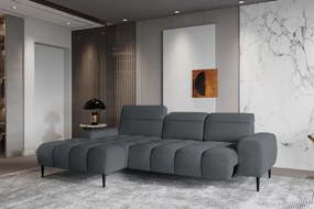 Narożnik GIANO S układ L Lewostronny z elektryczną regulacją siedziska w ktaninie AUSTIN 20 WERSAL