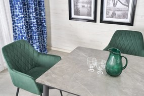 Krzesło tapicerowane K558 VELVET zielone HALMAR