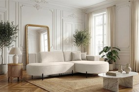 Narożnik Parma Studio Hills, do salonu, tkanina Quelle, prawy, kremowy (02)