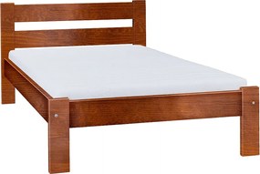 Łóżko 140x200 drewniane Aron, kolor kasztan