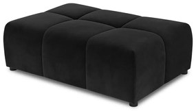 Czarny moduł aksamitnej sofy Rome Velvet – Cosmopolitan Design