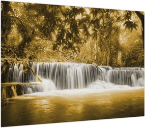 Obraz - Wodospad, vintage (70x50 cm)