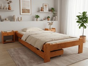 Łóżko ADA 80 x 200 cm, olcha Stelaż: Ze stelażem listwowym rolowanym, Materac: Materac Coco Maxi 20 cm