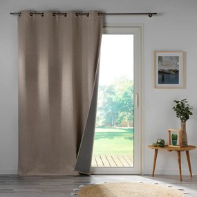 Beżowa zasłona zaciemniająca 140x260 cm Crepuscule – douceur d'intérieur