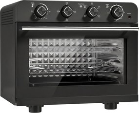 HOMCOM Piekarnik-frytkownica z termoobiegiem i zestawem rożna, regulator temperatury, minutnik, 1800 W | Aosom PL