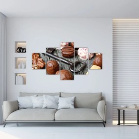 Obraz czekolady i kluczy (125x70 cm)