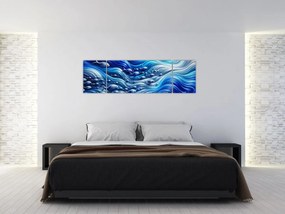 Obraz – Ryby w falach (170x50 cm)