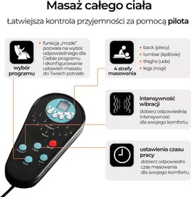 Fotel masujący Seva – nowoczesny rozkładany fotel relaksacyjny w kolorze beżowym