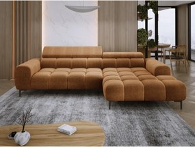 Narożnik PLAZA MINI Prawostronny w tkaninie EDEN 10 WERSAL