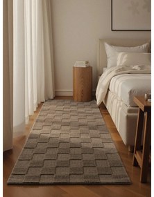 Brązowy wełniany chodnik tkany ręcznie 80x200 cm Scala – Villeroy&amp;Boch