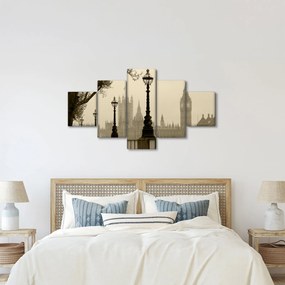 Obraz - Londyn we mgle, Anglia (125x70 cm)