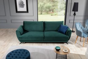 Sofa rozkładana z funkcją spania MEGIS VELVET granatowa ELTAP