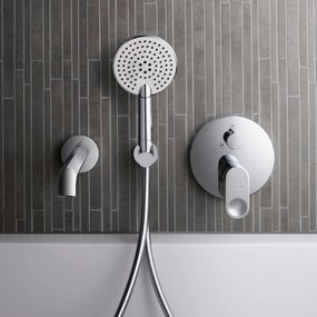 Duravit B.3 bateria wannowaChrom - podtynkowa - 2 tryby wylewki