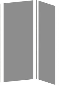 Zestaw 2 łazienkowych paneli ściennych z profilami – 90 × 120 × 210 cm (szer. × szer. × wys.) ITZIAR