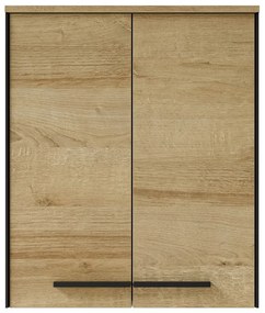 Wisząca szafka łazienkowa w dekorze dębu w naturalnym kolorze 72x60 cm Quickset 395 – Pelipal