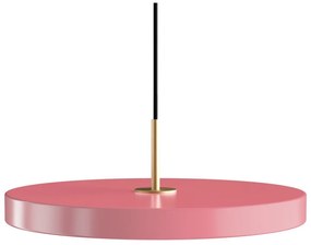 Różowa lampa wisząca LED z metalowym kloszem ø 43 cm Asteria Medium – UMAGE