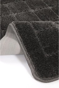 Antracytowe dywaniki łazienkowe zestaw 2 szt. 50x80 cm Kareli – Foutastic