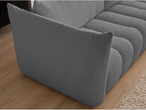 Szara sofa z materiału bouclé 286 cm Azra – Bobochic Paris